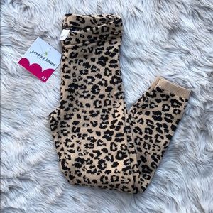 Jumping Beans Tan Leopard Sweater Leggings 4T